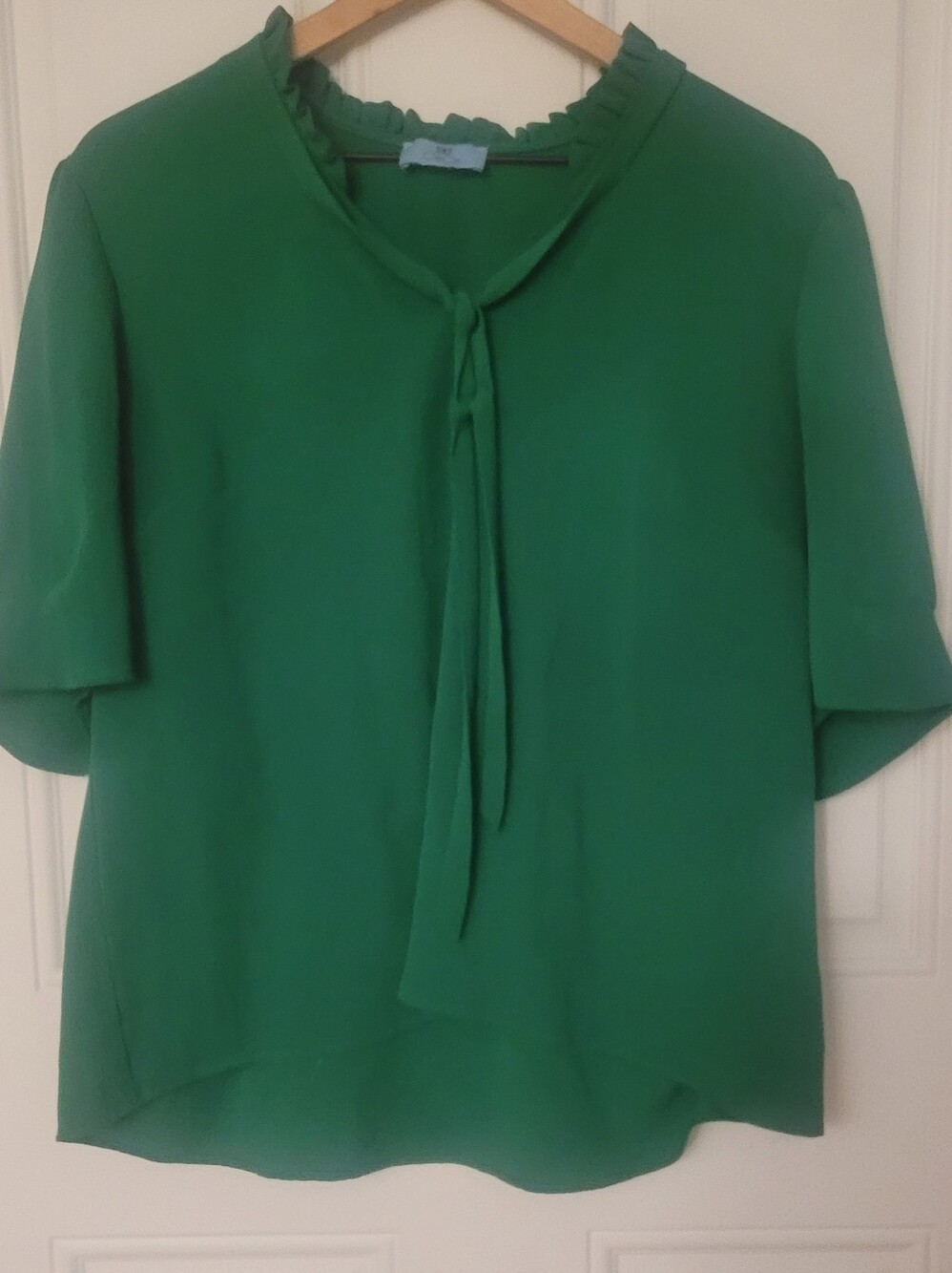 CeCe Green Front Tie Top Size XL